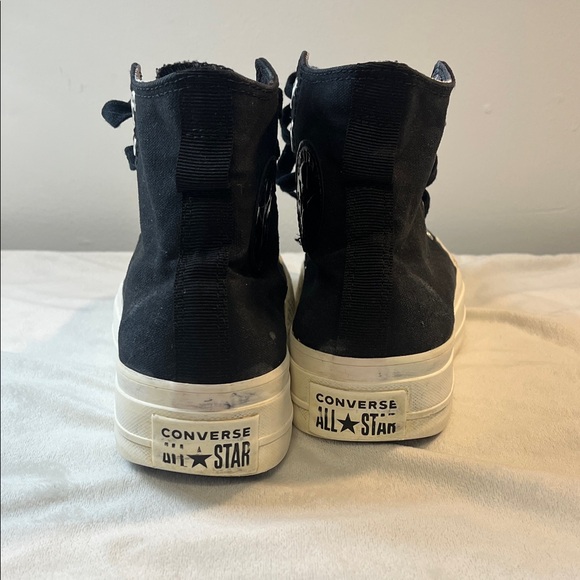 Converse Black High-Tops with White Accents - Picture 5 of 17